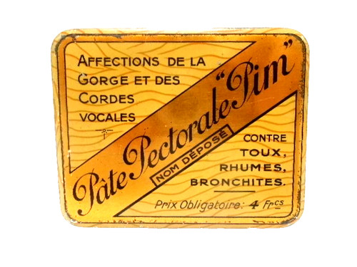 Boîte publicitaire ancienne