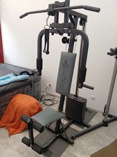 Station de musculation banc multifonction Weider double poulies - 125Lbs/58Kg