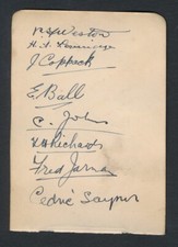 1930 Vintage Golf Autograph