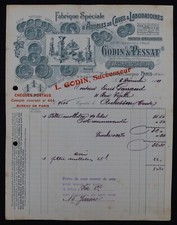 Facture PARIS 1919 GODIN