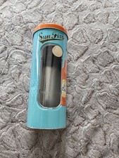 Boîte cylindrique métallique Sun Fizz vintage