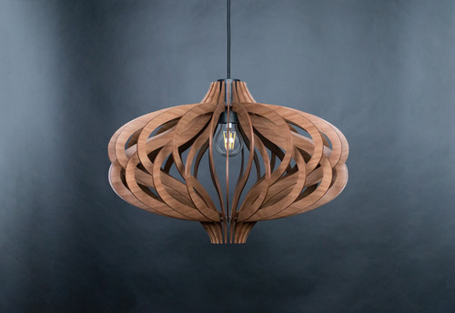 Suspension bois lustre de - en,