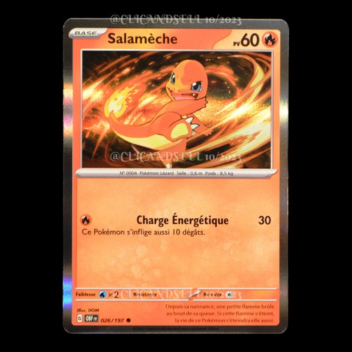 Carte pokémon salamèche - carte,