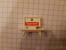 Playmobil Pièce de rechange Station shell 3437  dessus de pompe avec numéro 2.