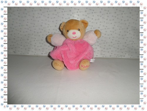 Doudou ours boule - doudou, rose