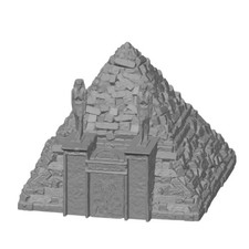 Décors wargame désert - Pyaramide ( intérieur jouable )