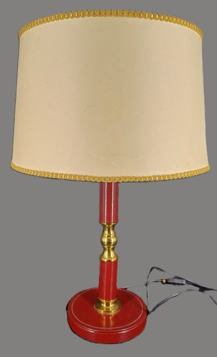Lampe salon rouge roux - lampe, de
