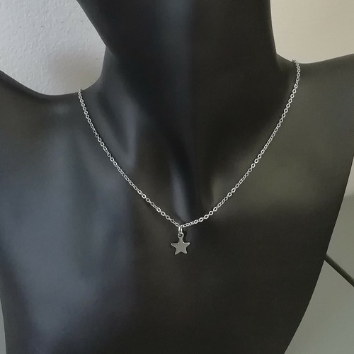 Collier argente 6cm - argente, 40,6cm