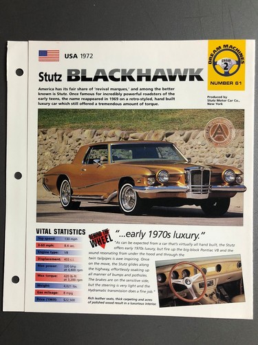 1972 stutz blackhawk imp - imp, "
