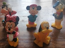 MICKEY DONALD MINNIE DINGO & PLUTO  lot de 5 figurines  WALT DISNEY  années 1990