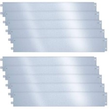 VOUNOT Lot de 10 Bordure de jardin en métal galvanisé flexible 100x18cm
