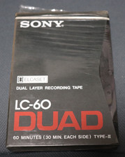 1x SONY LC-60 DUAD TYPE-II Elcaset tape (Blank)