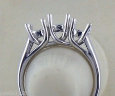 THREE STONE RING SETTING