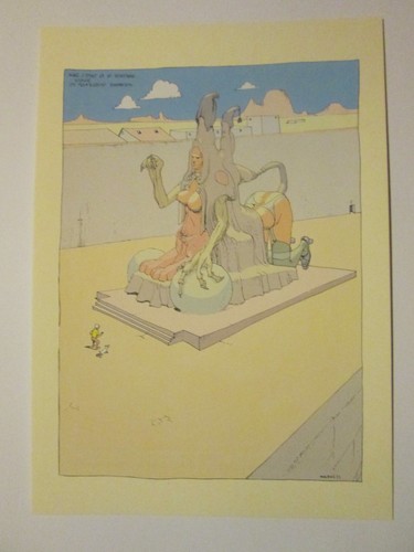 Art print moebius sphinx metal - art,