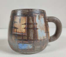 KOSTANDA VALLAURIS VERRE MUG CHOPE DECOR ABSTRAIT céramique DESIGN 50 era giraud