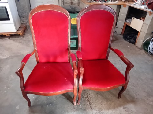 Lot fauteuils tissu - lot,