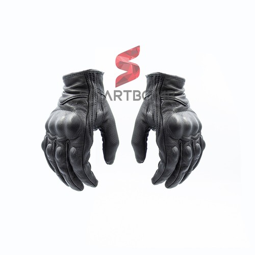 Gants moto cuir écran - de,