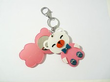 PORTE CLE ACCROCHE SAC OURSON AVEC MIROIR