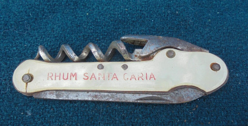 Couteau tire bouchon rhum - couteau,