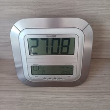 Station Météo Murale Horloge Réveil Pendule, Digital, Numérique, Carré 