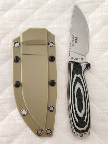 Esee rowen knife with sheath - rowen,