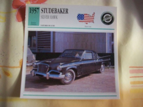 Carte fiche studebaker silver - carte,