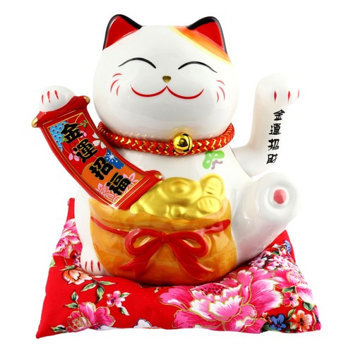 Chat chanceux signe porte