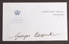 Boxeur Georges CARPENTIER autographe