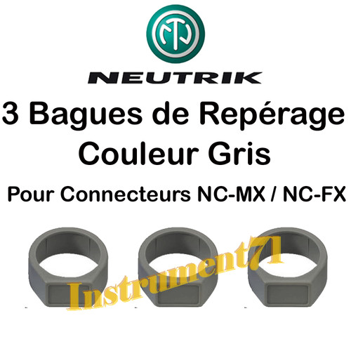 Anneaux couleur gris pour - 3,