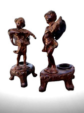 Paire de Bougeoirs en Bronze