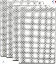 Grillage Anti Rongeur Rigide et Fin, 4Pcs Frille Inox 304 pour Empêcher Souris 