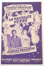 Partition vintage sheet music