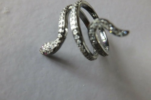 Bague argent rangs serpent - bague,