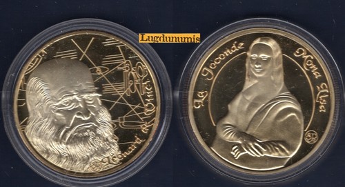 Médaille léonard vinci - médaille,