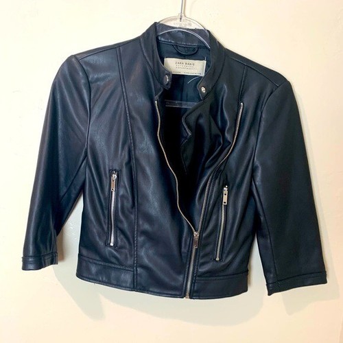 Zara black motorcycle style - zara,