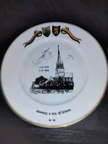 Assiette commémorative fin - , de