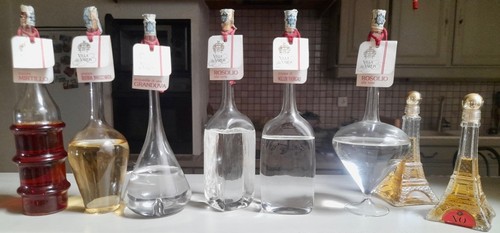 Lot bouteilles miniatures - lot,