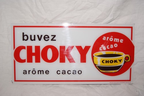 Plaque publicitaire choky - plaque,