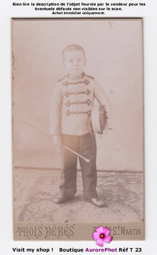 Enfant costumé militaire - enfant, en