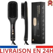 Brosse Lissante Chauffante en Céramique LED électrique Peigne Cheveux KotiCidsin