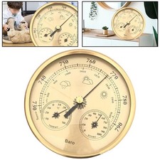 Hygromètre Thermomètre Baromètre Set 130MM pour Surveillance Météo Maison