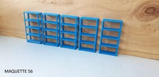 1/43 lot 5 étagères bleues