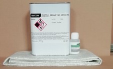 Kit 2 kg Résine polyester Ortho + 60 ml catalyseur + 2 M² MAT 300 g/m² +pipette 