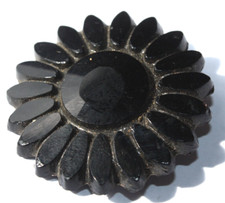 Grand bouton ancien en verre