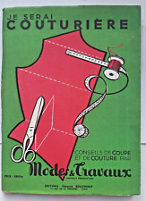 Je serai couturière Conseils Coupe Couture Modes &Travaux Supplément n°625 1952