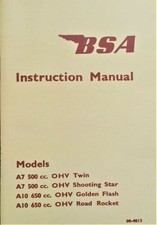 BSA A10 A7 Moto Manuel