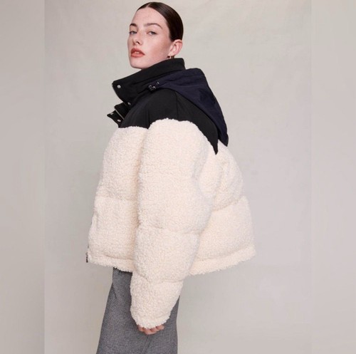 Maje quilted faux shearling - faux,