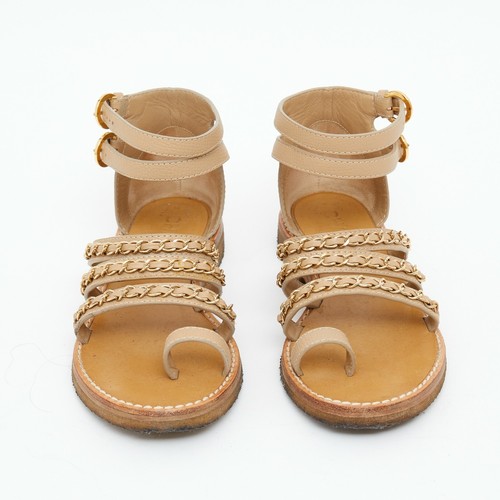 Chanel sandales fr36 - chanel, beige