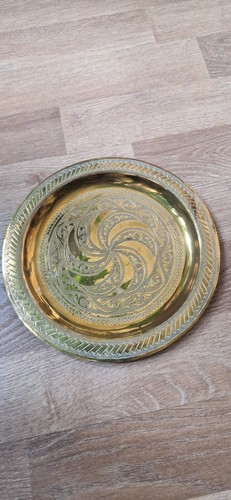 Plateau rond marocain laiton - rond,