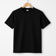 NAKAMA - T-shirt noir uni 100% coton